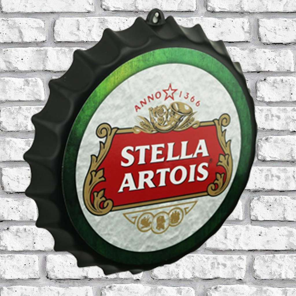 Kit 10 Tampas Decorativa Cerveja 27cm Decoração Área Churrasqueira Àrea Gourmet