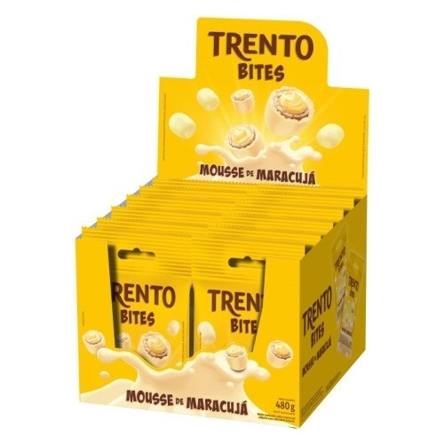 Chocolate Trento Bites Mousse De Maracuja Cx 12 Unidades 40g - Food & Beverages