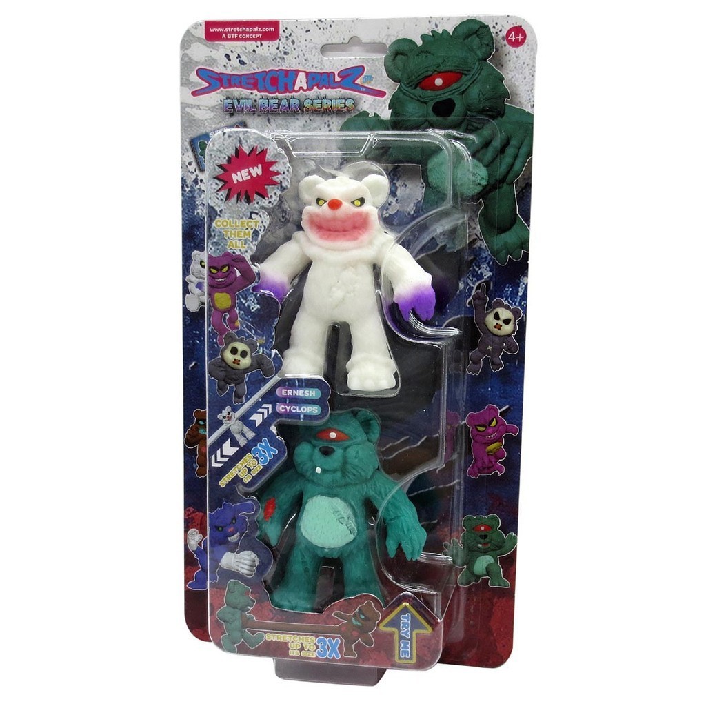 2 Mini Bonecos Elásticos Ernesh e Cyclops - Stretchapalz em Oferta na Shopee