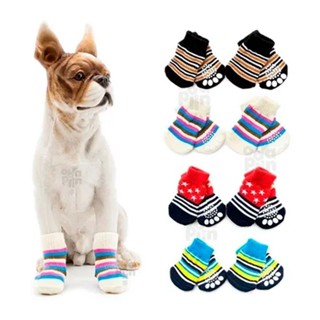 Meias Pet Antiderrapante Para Cachorro Gatos Tamanhos P M G segurança para as patinhas do seu pet em passeios em Oferta na Shopee