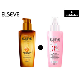 Kit Óleo Extraordinário Elseve e Serum Elseve Glycolic Gloss - 100ml cada