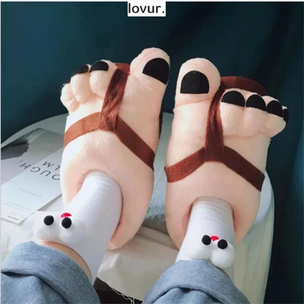 LOVUR Chinelos Engraçados , Sapatos Criativos De Pés Grandes E , Macios Para Homens Adultos