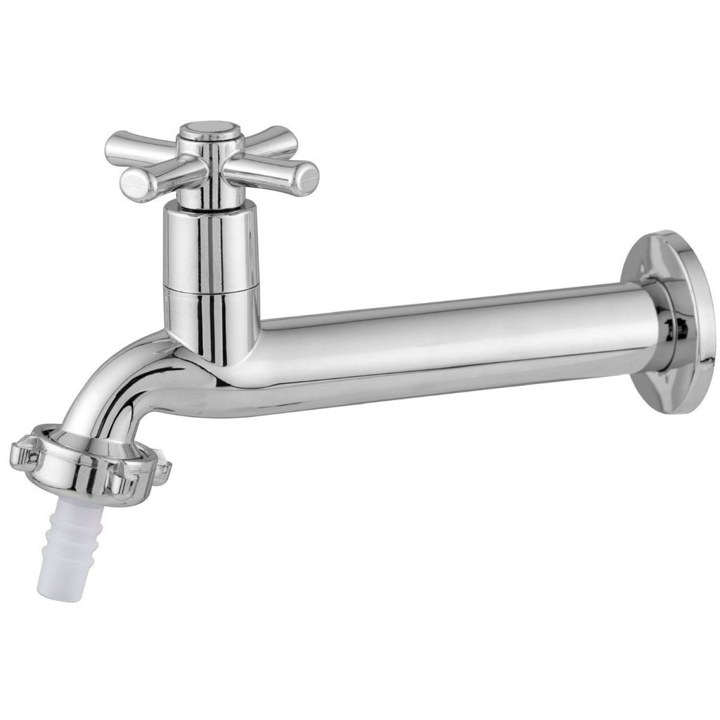Torneira Longa Para Parede Para Jardim Ou Lavanderia Com Bico 3/4 Cromada - 1058 em Oferta na Shopee
