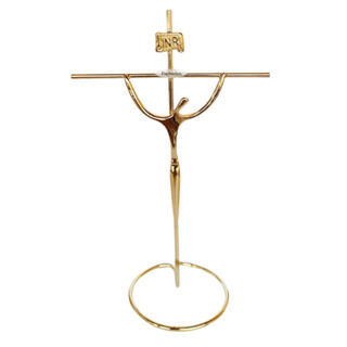 Crucifixo De Mesa Metal Dourado Estilizado 21cm em Oferta na Shopee