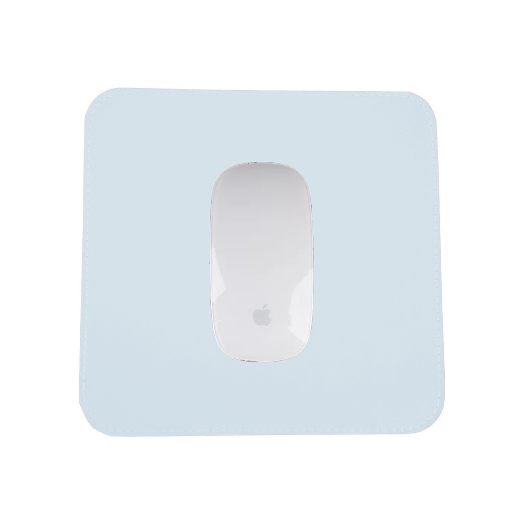 Mouse Pad Pequeno Couro Sintético Azul Bebê em Oferta na Shopee