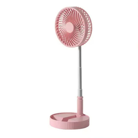 Ventilador Portátil Dobrável 4 Velocidades Recarregável USB Retrátil Mesa Coluna Forte Silencioso mini fan em Oferta na Shopee