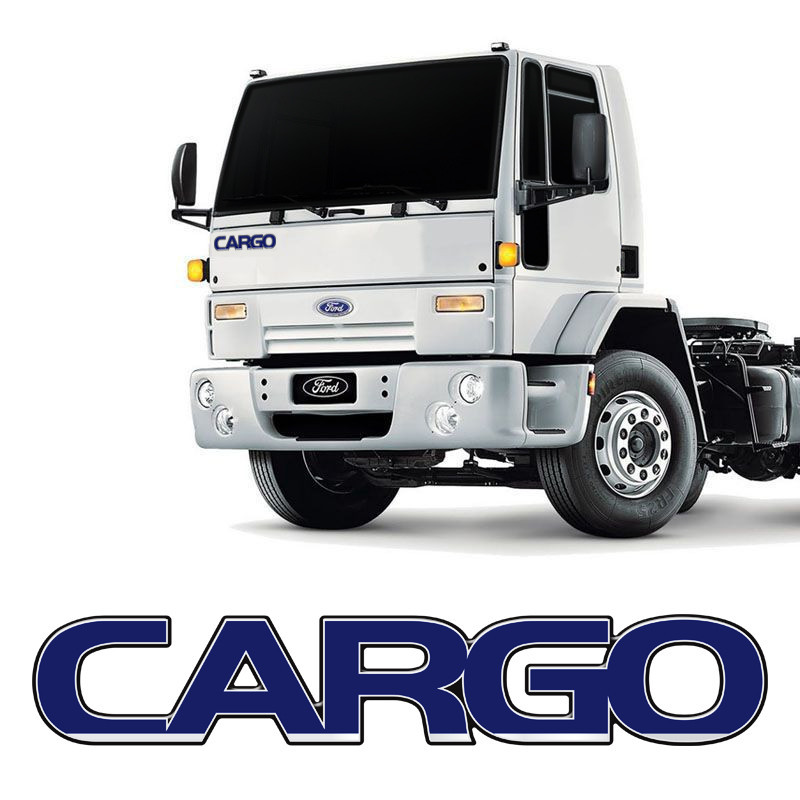 Emblema Ford Cargo /12 Capô Caminhão Adesivo Azul Resinado Genérico