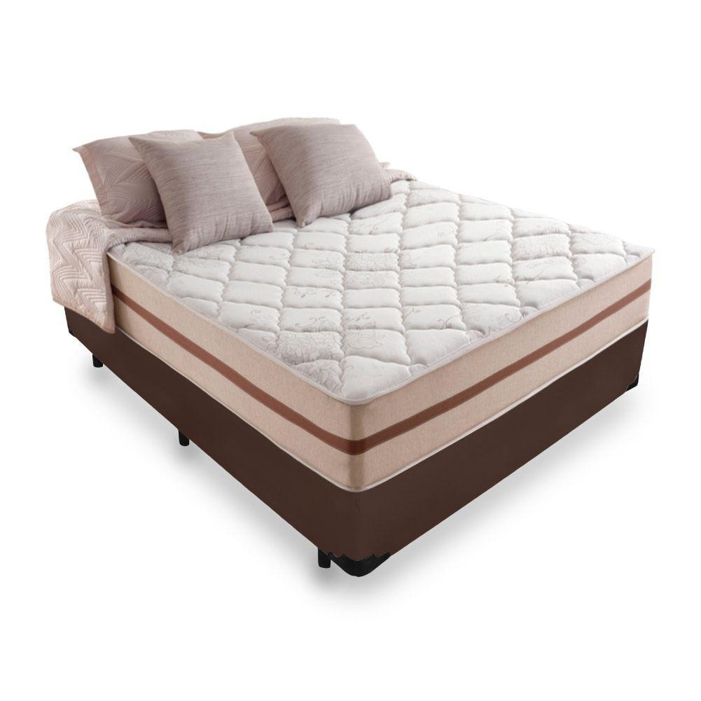 Cama Box Viúva + Colchão de Molas Ensacadas - Anjos - Classic 128cm - Home & Living
