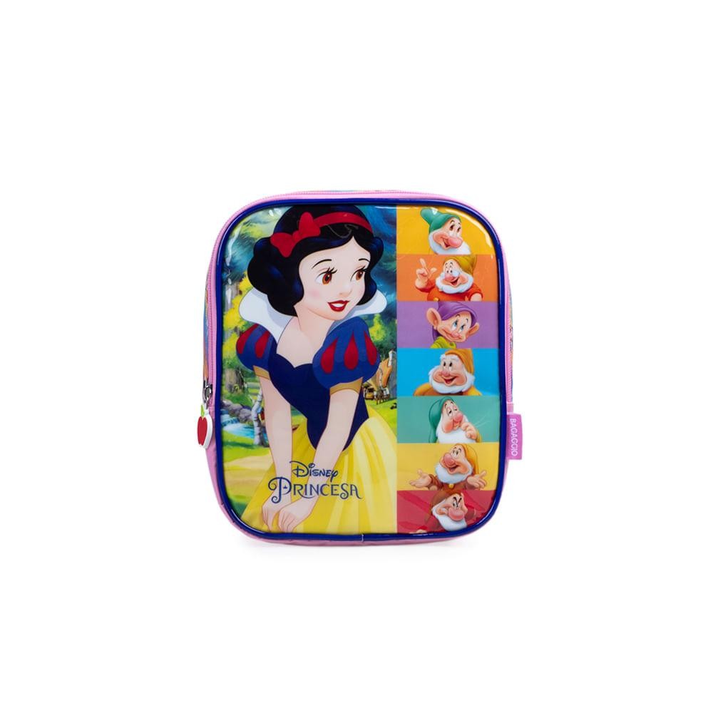 Lancheira Escolar Feminina Branca de Neve Rosa em Oferta na Shopee