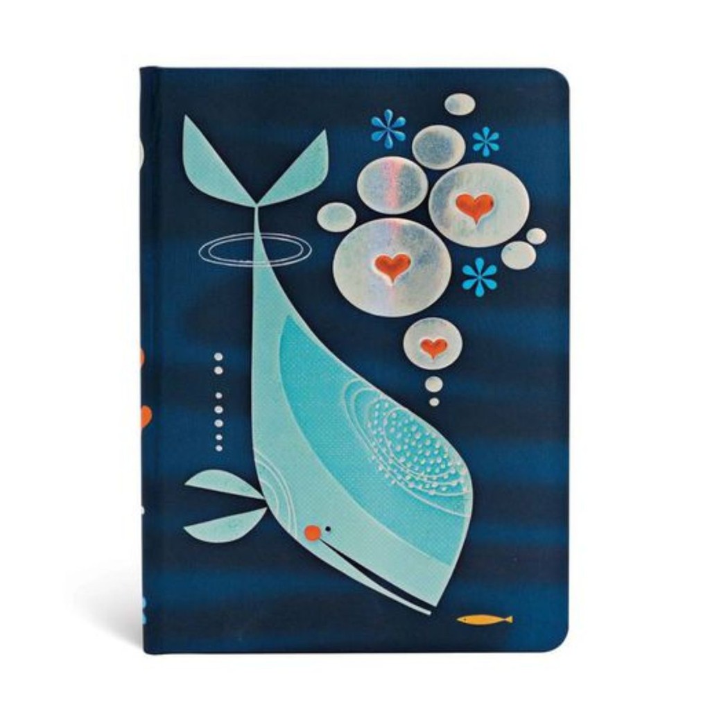 Caderno de Capa Dura Whale And Friend Midi Unlined PAPERBLANKS PB3557-2