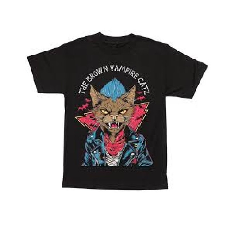 The Vampire Catz camiseta masculina verão moda topos hip-hop streetwear