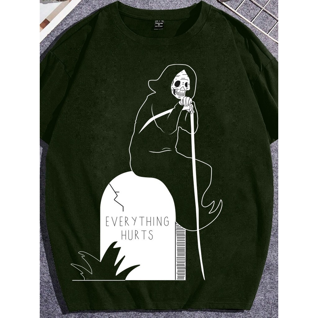 Camiseta Oversized Blusa Streetwear Skatista Academia T Shirt Personalizada Camisa Bordada Estampa
