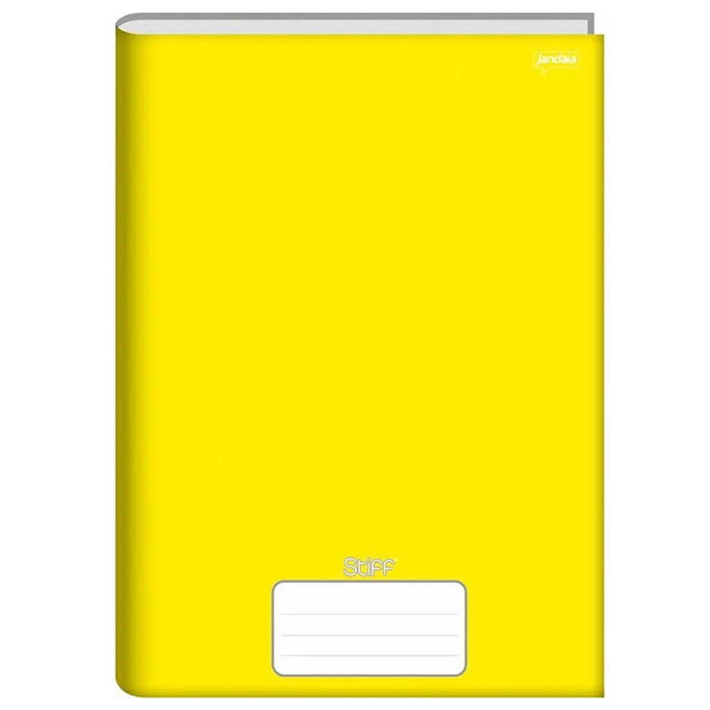 CADERNO BROCHURAO 96F SEM  PAUTA AMARELO 55296 STIFF   JANDAIA em Oferta na Shopee
