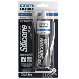 Cola De Alta Temperatura 50g Preta Tekbond em Oferta na Shopee