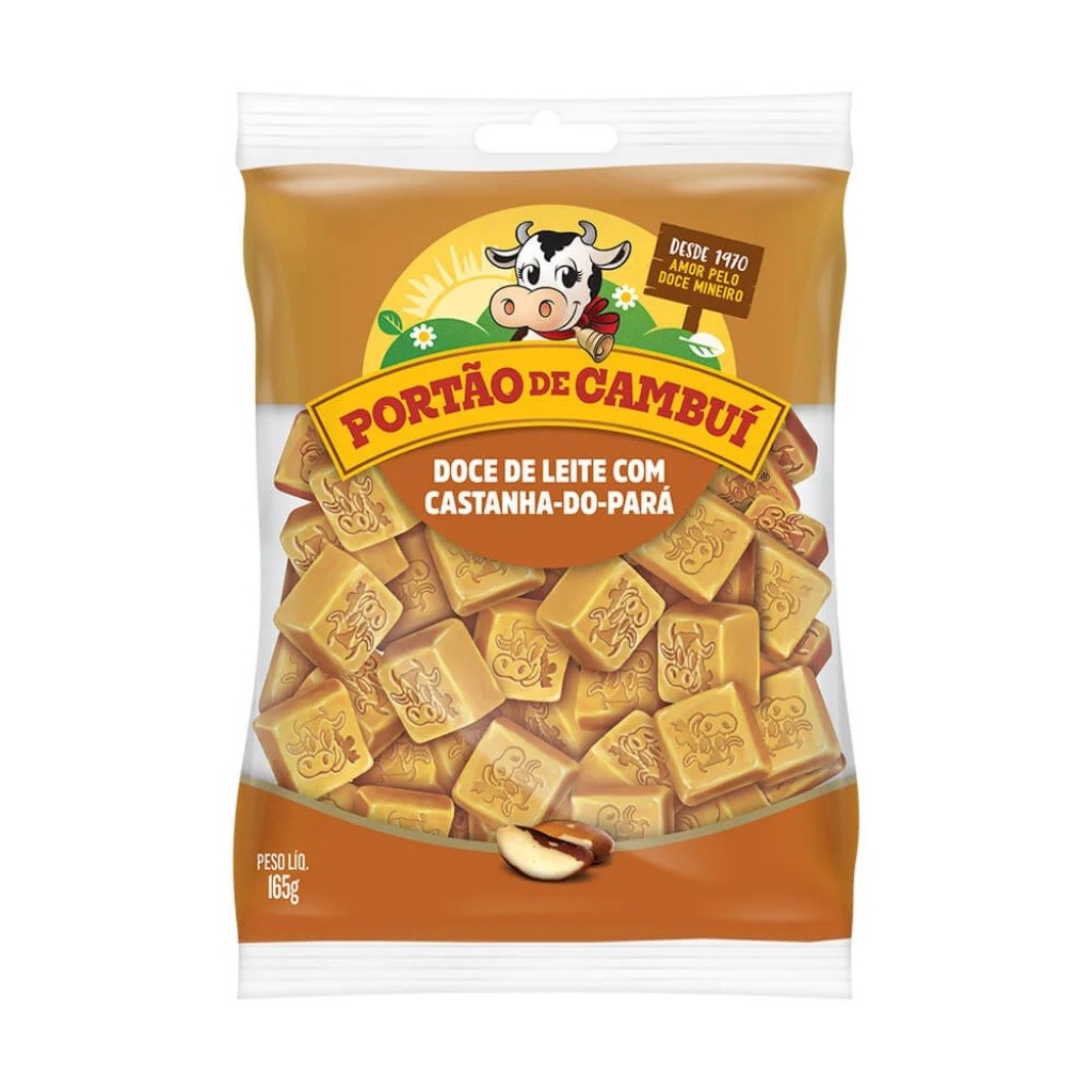 Doce de leite com Castanha do Pará em Cubos Portão do Cambuí 165g