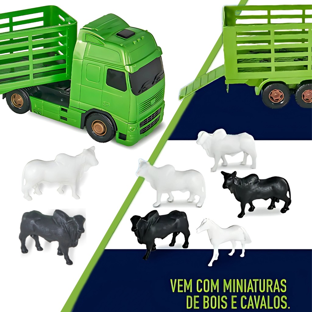 Detalhes do Caminhão Carreta Voyager Carga Boiadeiro Cavalo Boi 1350 - Roma