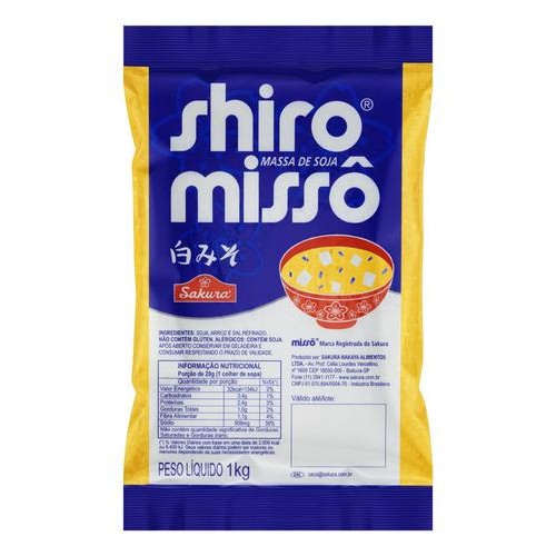 Massa De Soja Missô Shiro 1kg