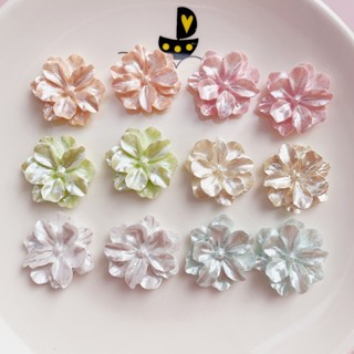 2 Pcs Macaroon Camélia Retro Pérola 3D Flor DIY Charme Sandálias Virais Botão Acessório em Oferta na Shopee