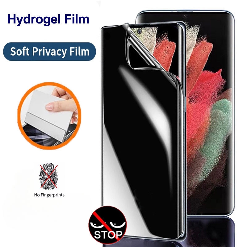 Privacidade Filme Hidrogel Mate Para Samsung Galaxy M35 M55 F55 C55 A55 A35 A25 A15 A34 A54 A14 A52 A52S 5G A05 A05S A04 A04S A24 4G S24 Ultra/Plus S24 + Protetor De Tela Não De Vidro