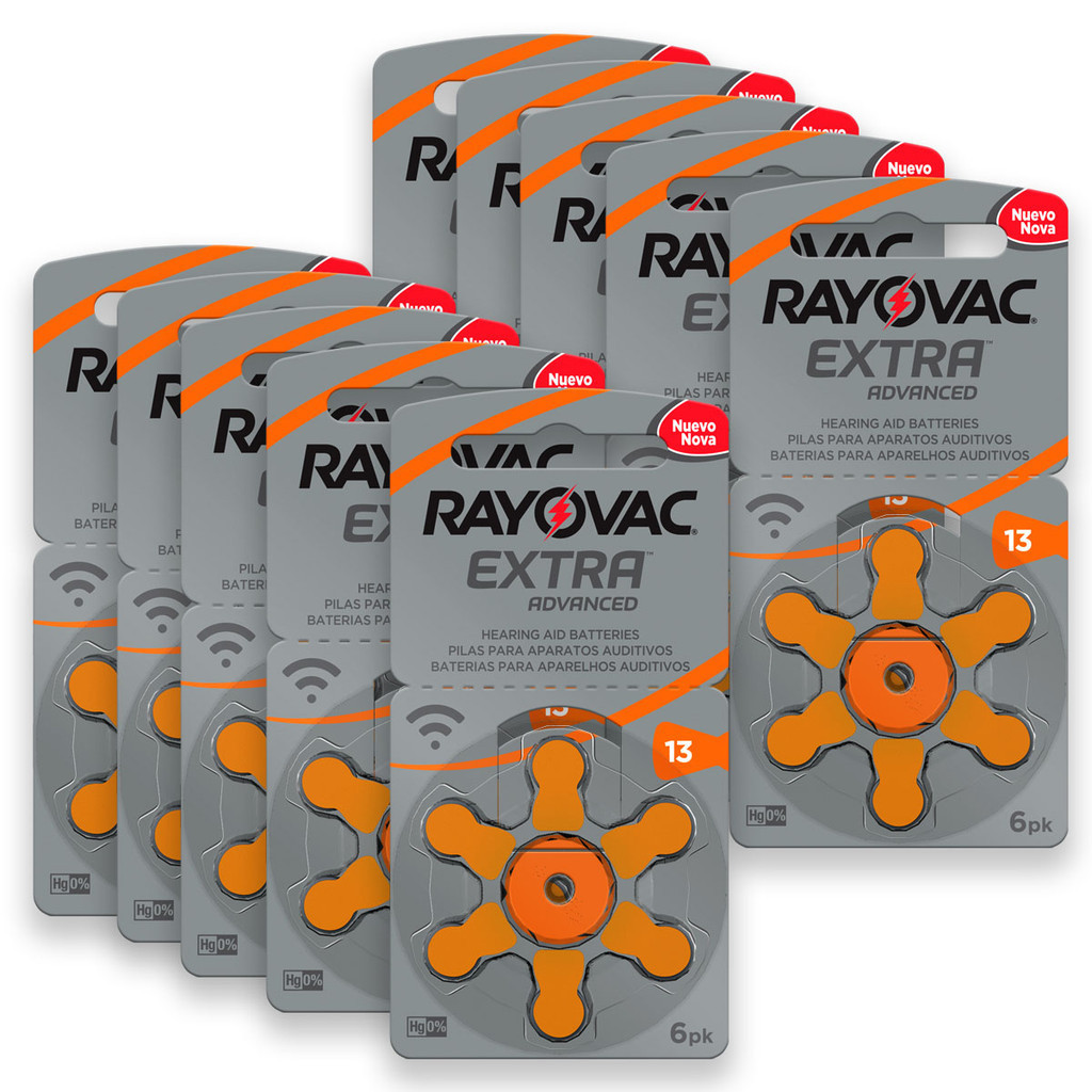Pilha Auditiva 13 Rayovac Bateria Pr48 kit 60 unidades