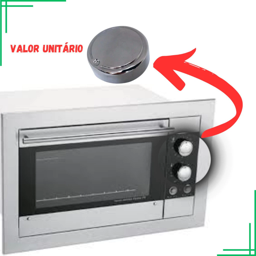 Botão Manipulador Forno Elétrico Fischer Fit Line Original