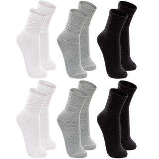 Kit com 6 Pares de Meia Esportiva Masculina Cano Longo Sport Lupo