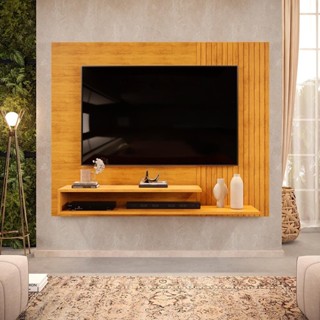 Painel para TV até 50 Polegadas Ripado com Nichos DJ Móveis Nando Cedro em Oferta na Shopee