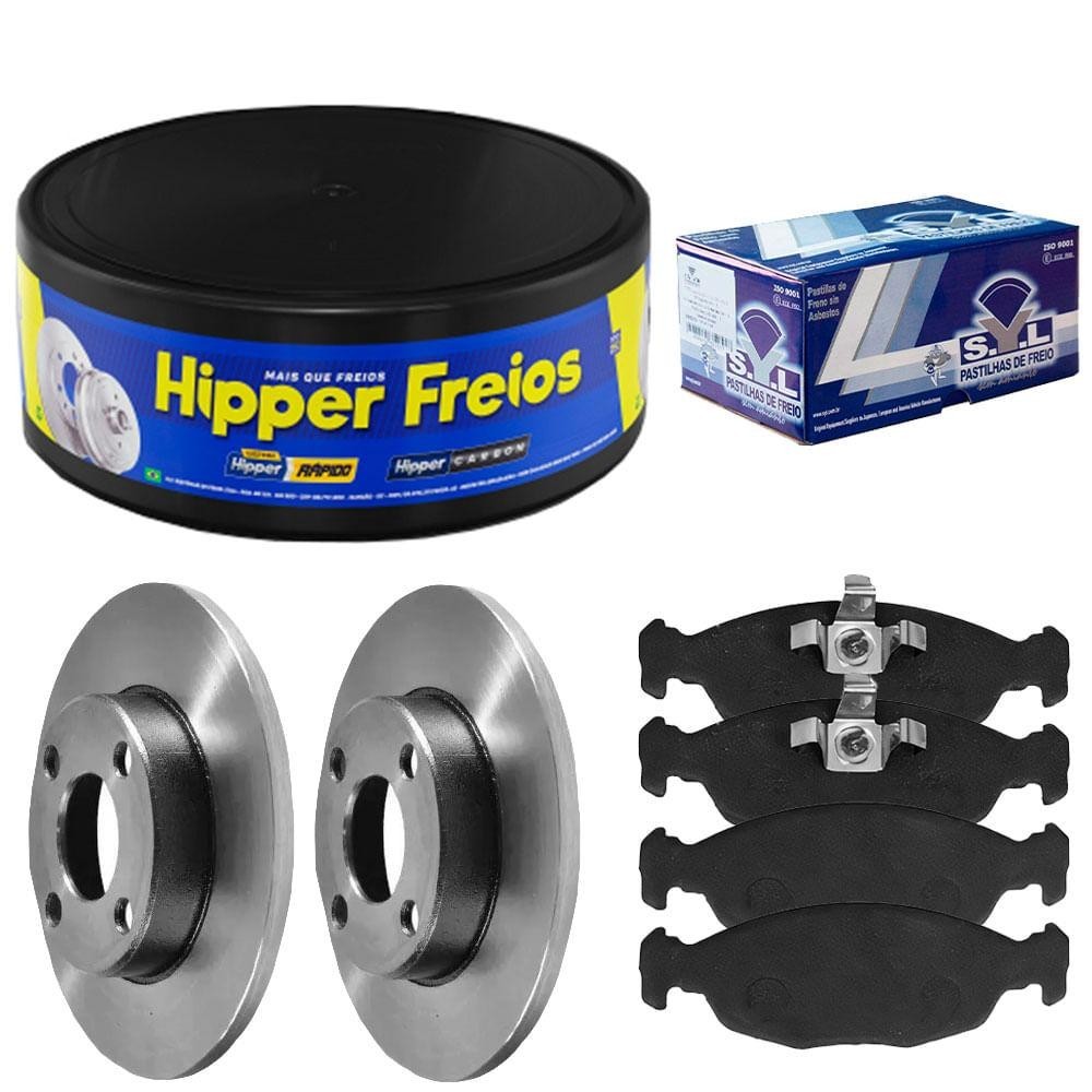 Kit Pastilha Disco Freio GM Corsa Classic 1.0 2010 a 2016 Di