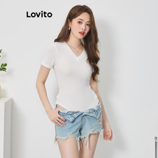 Lovito Casual Body Feminino Liso Básico L74ED266