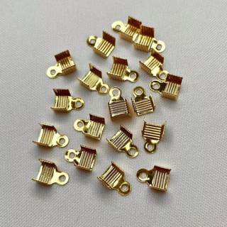 100pcs Terminal Quadrado - Bijuterias 6mm*7mm em Oferta na Shopee