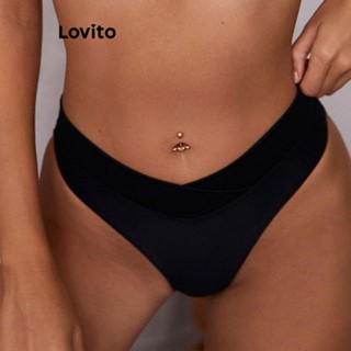 Lovito Cuecas De Biquíni Sexy Simples E Básicas Para Mulheres LNL43083