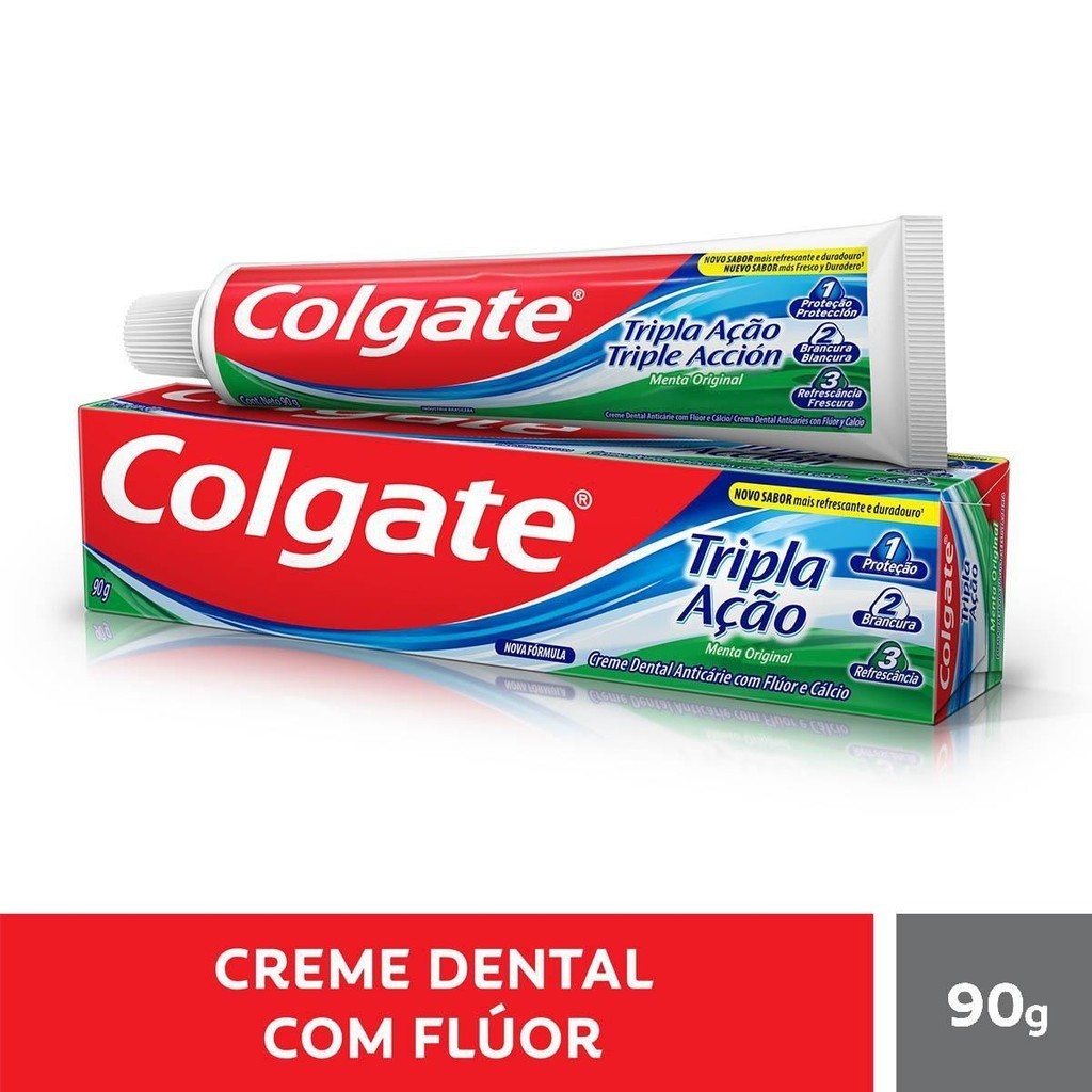 Creme Dental Colgate Tripla Ação Menta Original 90g