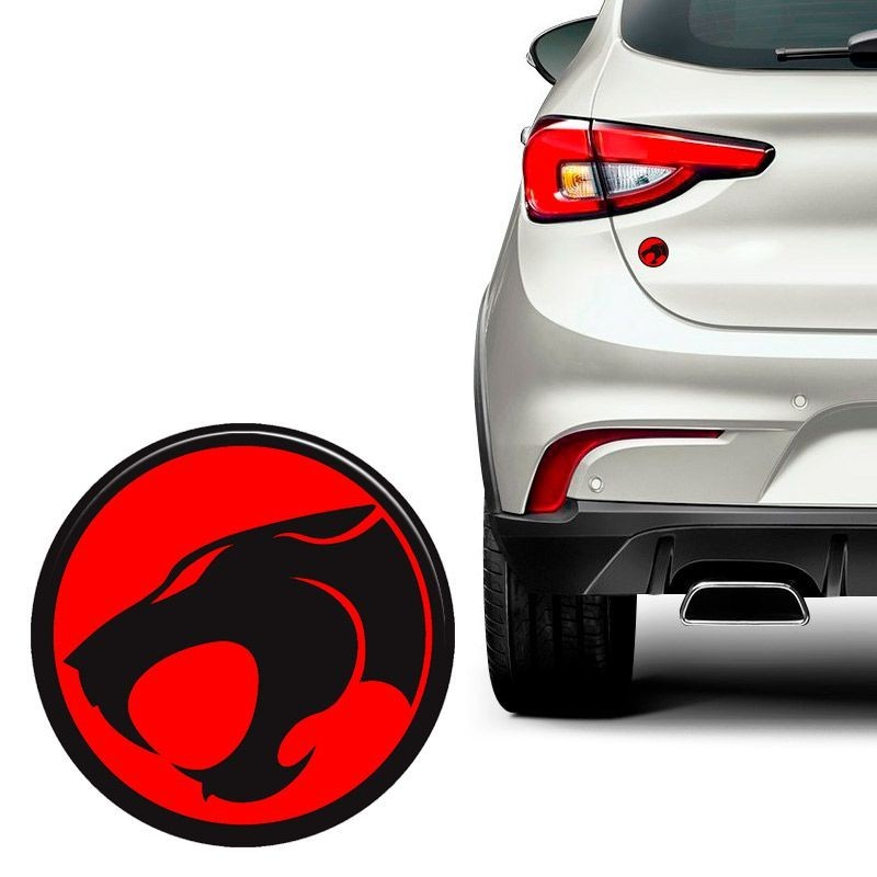 Adesivo Pantera Vermelho Refletivo Resinado Decorativo Genérico em Oferta na Shopee
