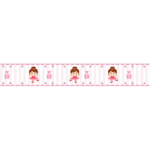 Faixa Decorativa Border Bailarina Menina 15 Metros