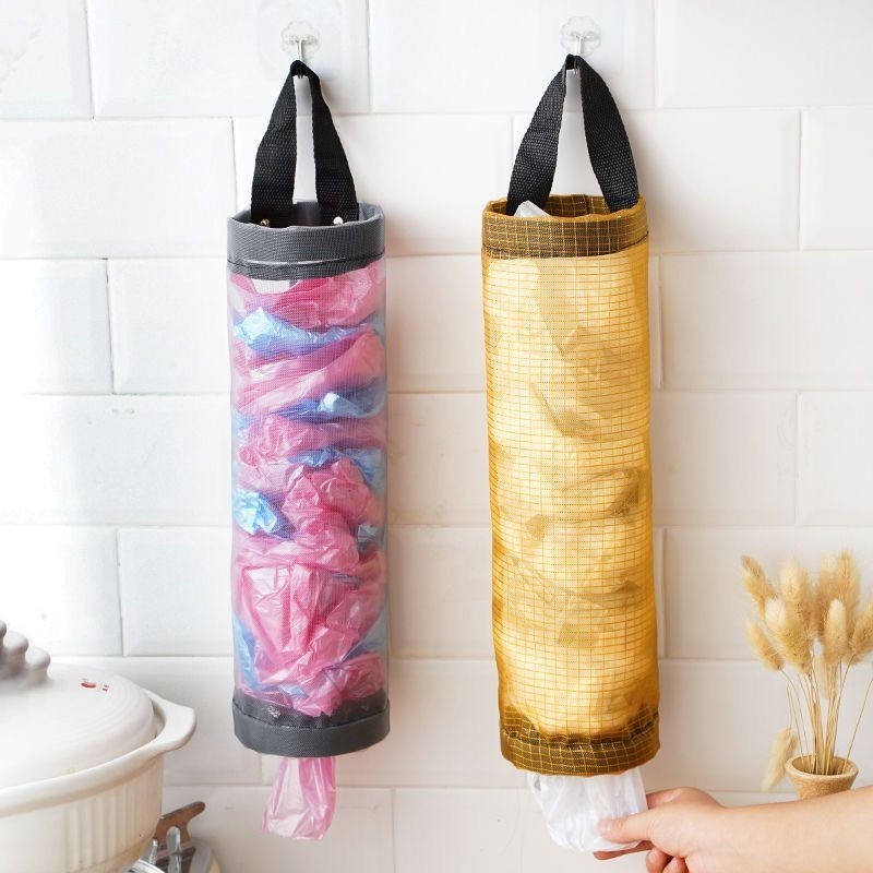 kit 2 Organizador de sacolas de compras/Dispenser/Bolsa Organizadora De Plástico Para Armazenamento De Sacolas De Cozinha em Oferta na Shopee