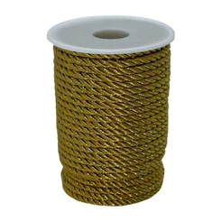 Cordão Decorativo São Francisco - Dourado - 4mm - 1 unidade - Rizzo