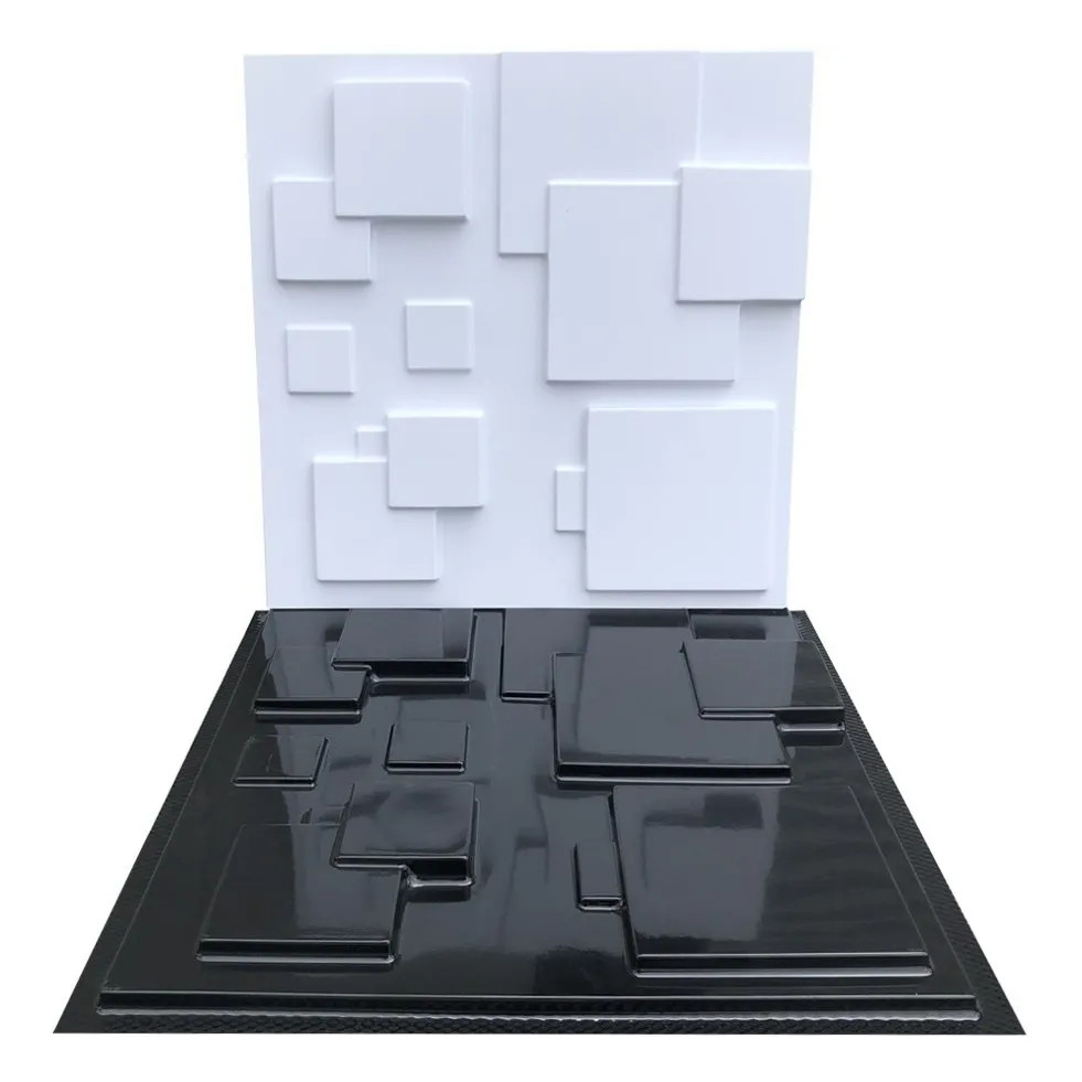 Forma 3D Gesso e Cimento ABS- Mosaico Liso 50x50