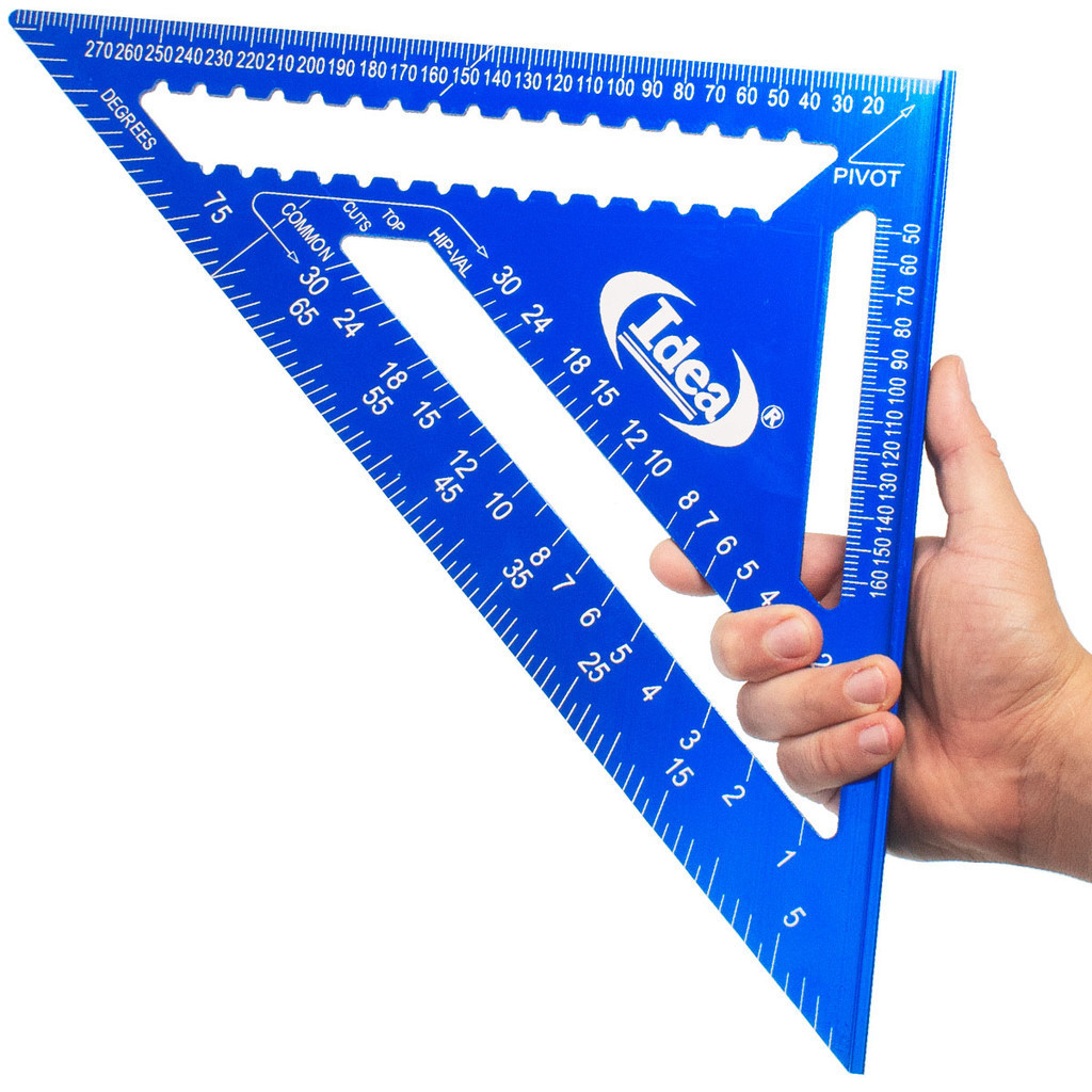 Esquadro Profissional De Carpinteiro Triangular 12 Polegadas Em Alumínio em Oferta na Shopee