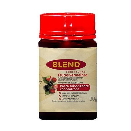 Pasta Saborizante Sabor Frutas Vermelhas - 90g - Blend - Food & Beverages