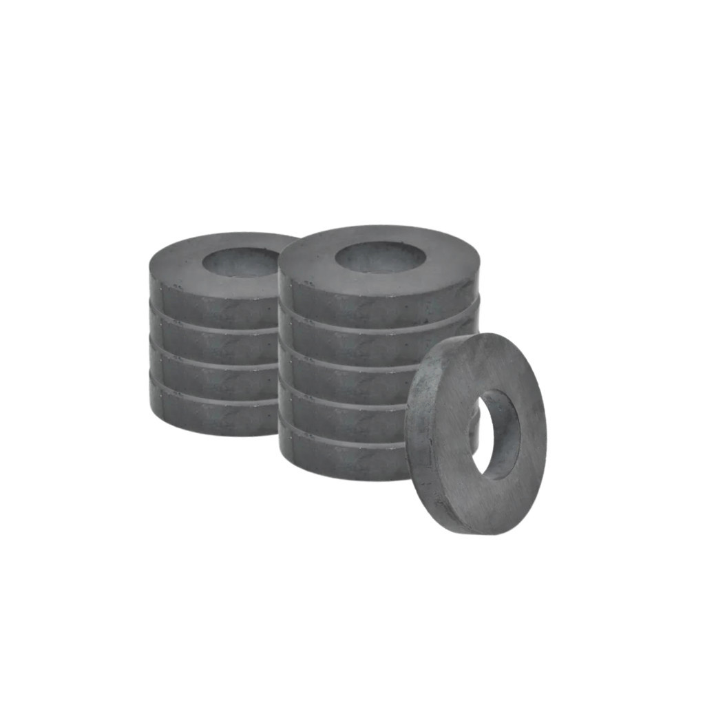 Anel Ferrite Ímã Magnético para Som Automotivo Alto Falante Subwoofer 134x59x18mm Kit 10 Unidades