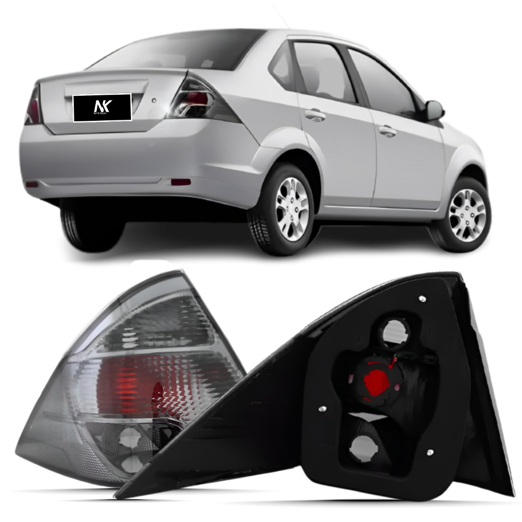 Par/Un Lanterna Ford Fiesta Sedan 2011 2012 2013 Fumê Sinaleira Pisca Trazeiro — imagem 2 de 2