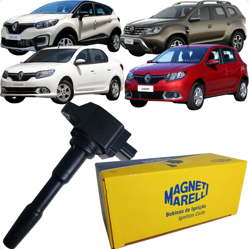 Bobina Ignição Duster Captur Logan Sandero 1.6 16v Marelli em Oferta na Shopee