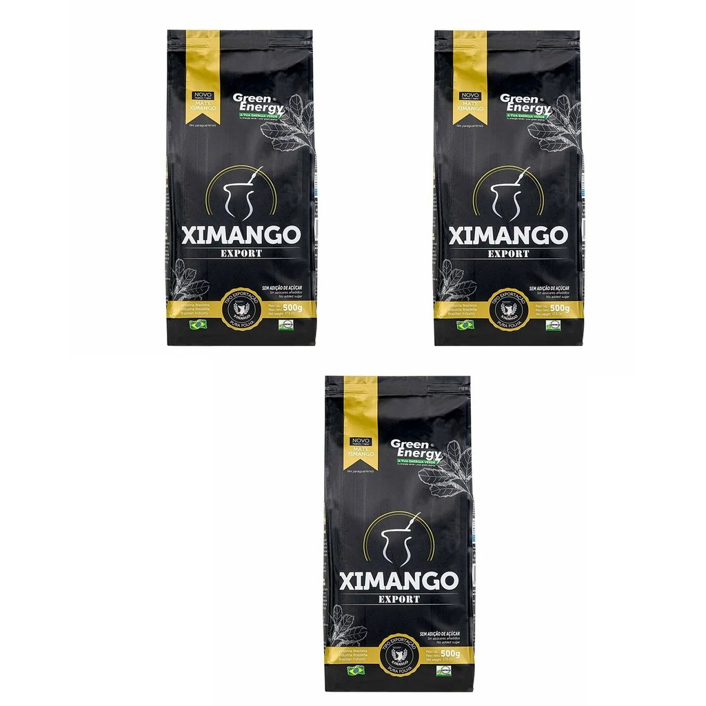 Kit 03 pcts Erva-mate Export Ximango 500g cada