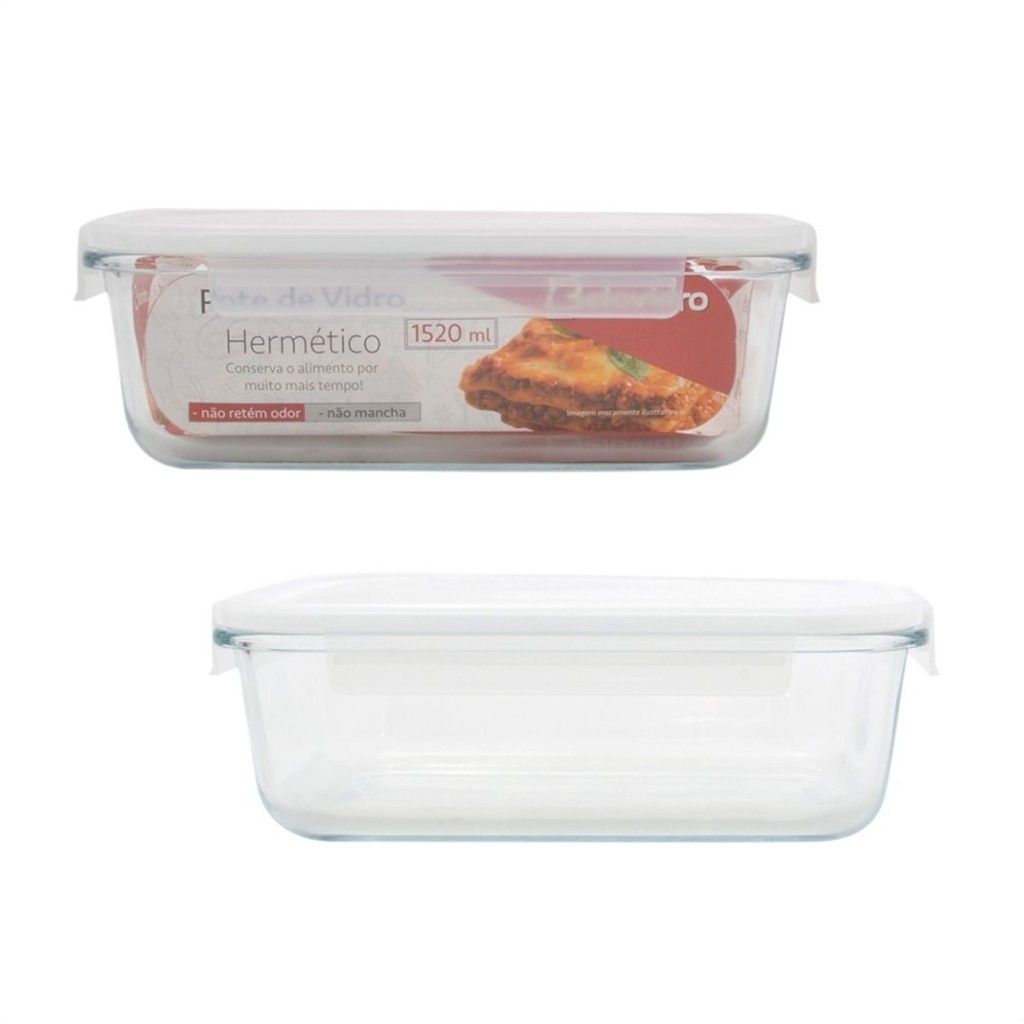 Pote Hermético de Vidro 1520ml com Tampa – Bela Kasa em Oferta na Shopee