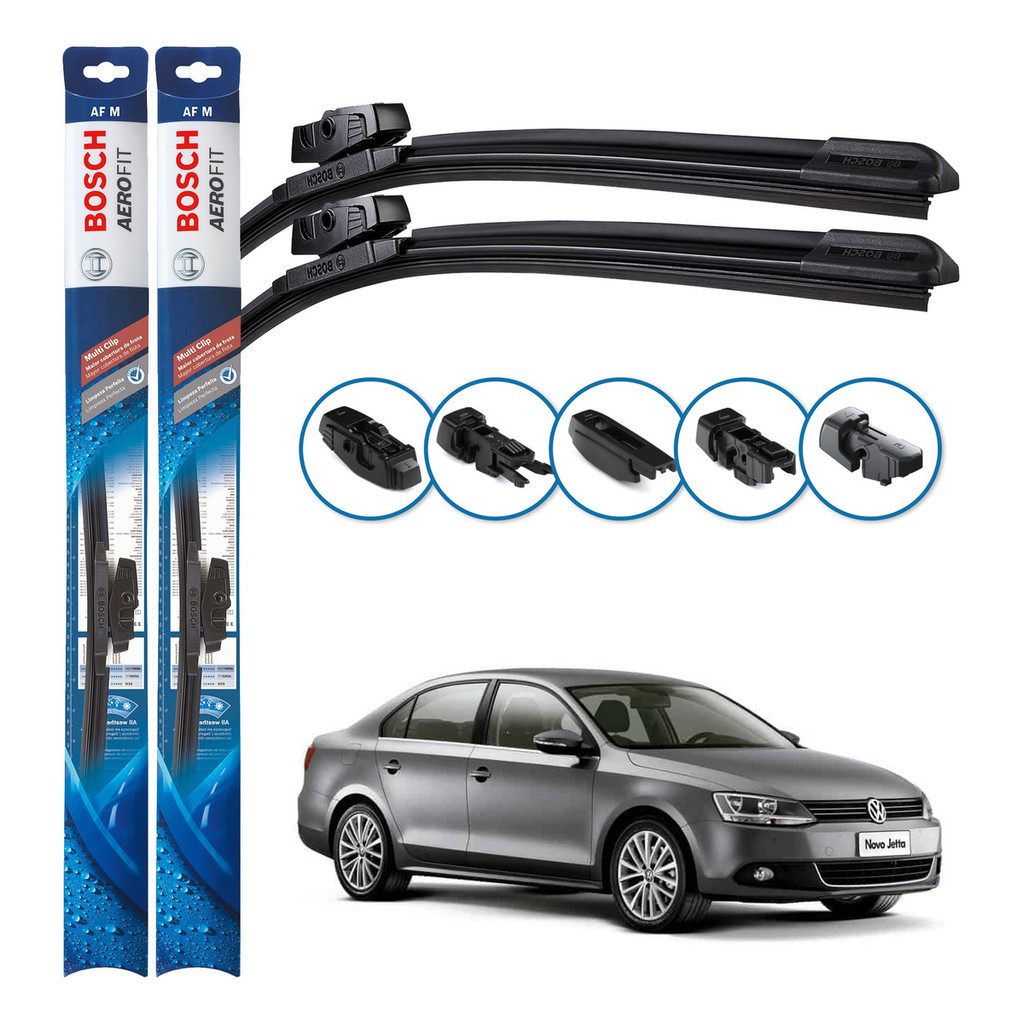 Par de Palhetas Limpador Parabrisa Multiclip Original Bosch Volkswagen Jetta 2011 A 2019 em Oferta na Shopee