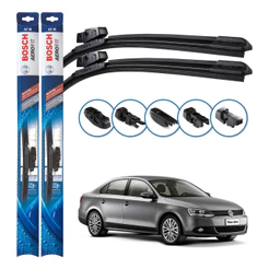 Par de Palhetas Limpador Parabrisa Multiclip Original Bosch Volkswagen Jetta 2011 A 2019
