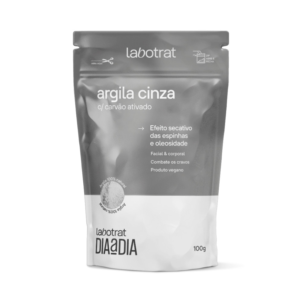 Argila Cinza Em Pó Com Carvão Ativado Natural Labotrat 100g em Oferta na Shopee