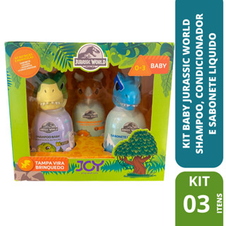 Kit Baby Jurassic World Shampoo + Condicionador + Sabonete Liquido Hidratante 200ml Joy Play