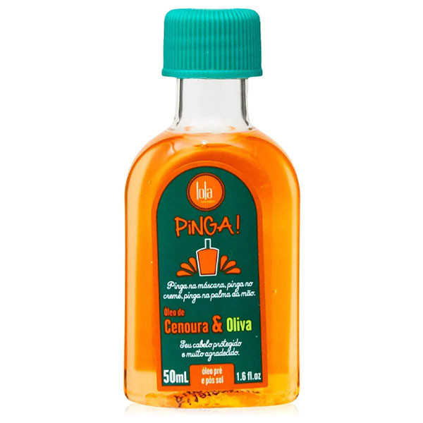 Oleo Capilar Pinga Lola Cosmetics Cenoura e Oliva 50ml em Oferta na Shopee