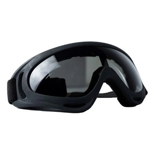 Óculos De Proteção Preto Airsoft Fume Com Elástico - Rossi